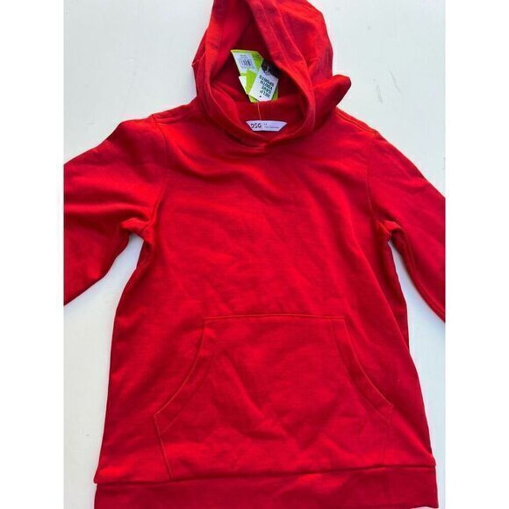 Boys Red  Sports Hoodie Size M‎ Medium Tricot Long Sleeve Hoodie True  Red